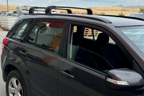 Suzuki Grand Vitara 2005–2017 Dakdragers (dwarsbalken) voor originele bevestigingspunten Ecem V3 (2 stuks) Grijs, 110 cm foto 3