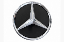 Mercedes GLE/ML-klasse W166 2011–2018 Voorembleem met glanzende behuizing (18,4 cm) foto 1