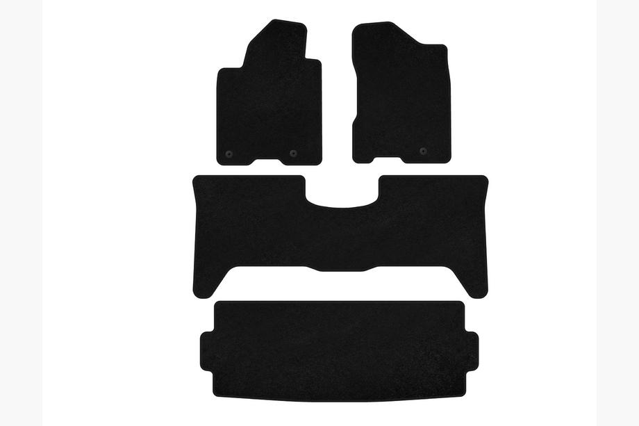 Nissan Armada 2003–2015 Textiele automatten Deluxe (3 rijen, 2003-2008, zwart) Image