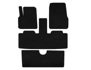 Renault Espace 2002–2014 Deluxe stoffen automatten (7-zits, 3 rijen, zwart) foto 1
