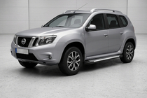 Nissan Terrano 2014– Side steps Line (2 stuks, aluminium) foto 1