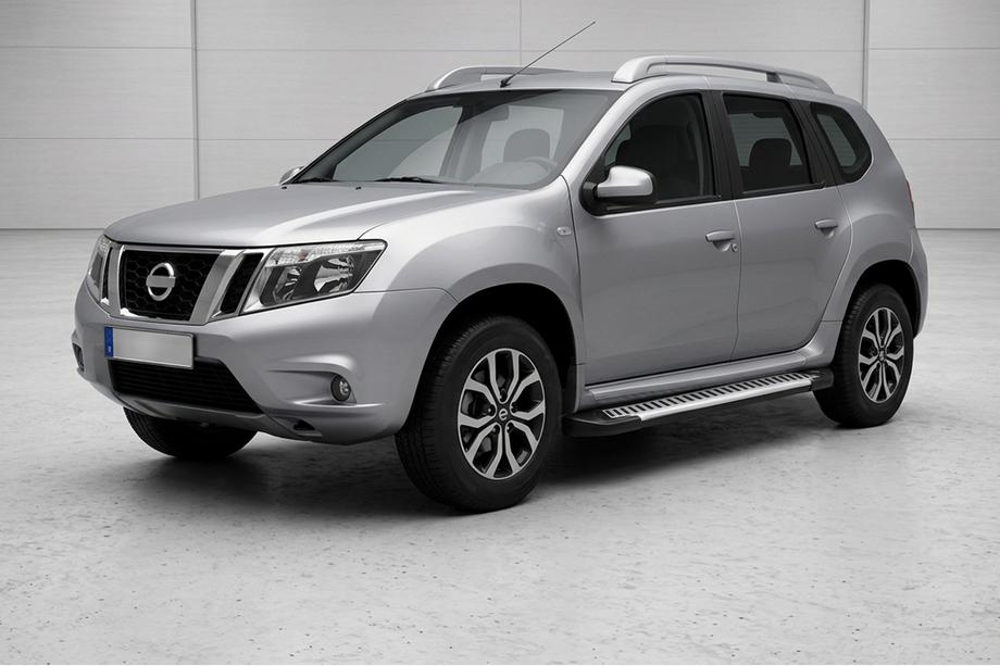 Nissan Terrano 2014– Side steps Line (2 stuks, aluminium) Image