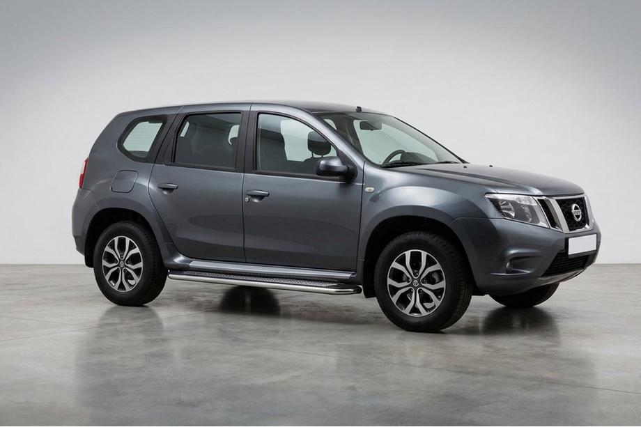 Nissan Terrano 2014– Side steps Maydos V2 (2 st., aluminium/RVS) Image