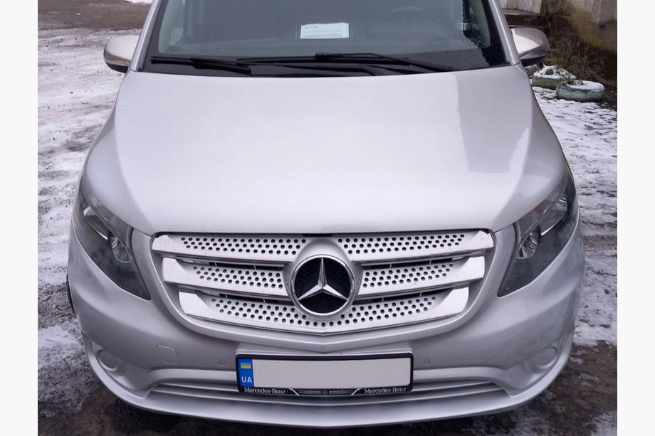 Mercedes Vito/V-klasse W447 2014– Grille sierlijsten 2014-2020 (5-delig, RVS) Image