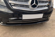 Mercedes Vito/V-klasse W447 2014– Afdeklijsten voor bumperrooster (2-delig, RVS) foto 7