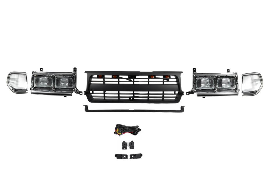 Toyota Land Cruiser 80 1990–1997 Set koplampen en grille (OffRoad) Image