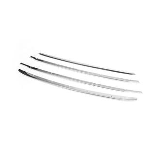 Chroom bumper- en grillelijsten voorzijde (4-delig, RVS) foto 3