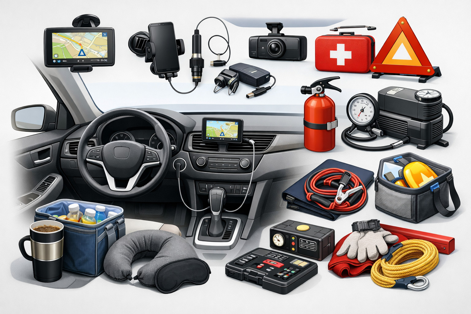 Wat je in de auto wilt hebben voor ritten, zodat je er niet steeds aan denkt