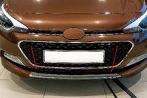 Hyundai I-20 2014–2020 RVS sierlijst voor bumpergrille 2014-2018 foto 1