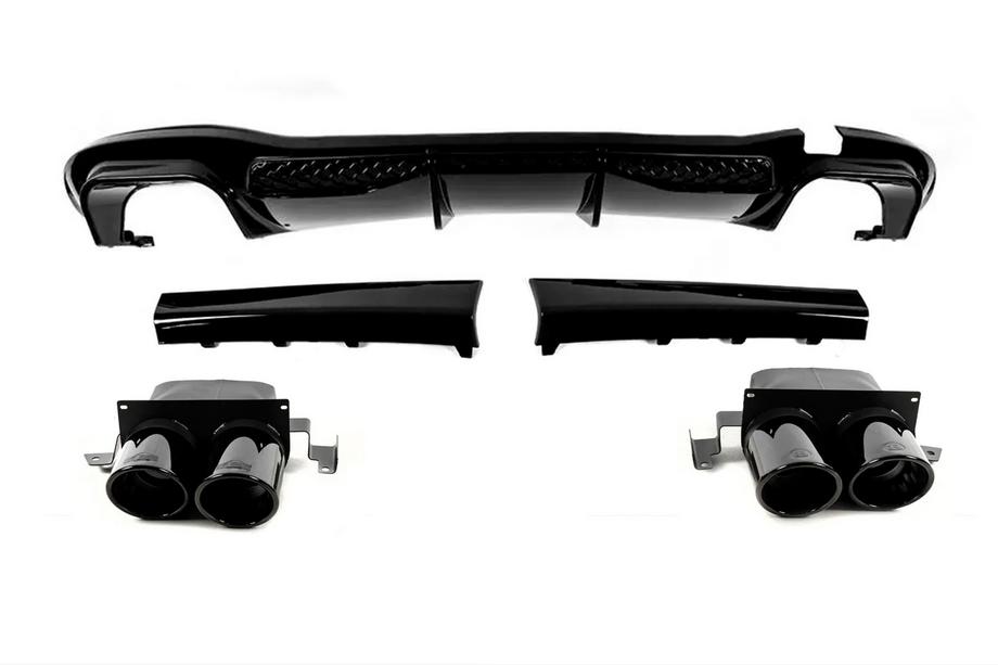 Mercedes S-class W223 2020– BRB achterdiffuser met uitlaattips Image