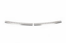 Hyundai I-20 2014–2020 Achterbumper sierlijsten OmsaLine 2014-2018 (2-delig, RVS) foto 2