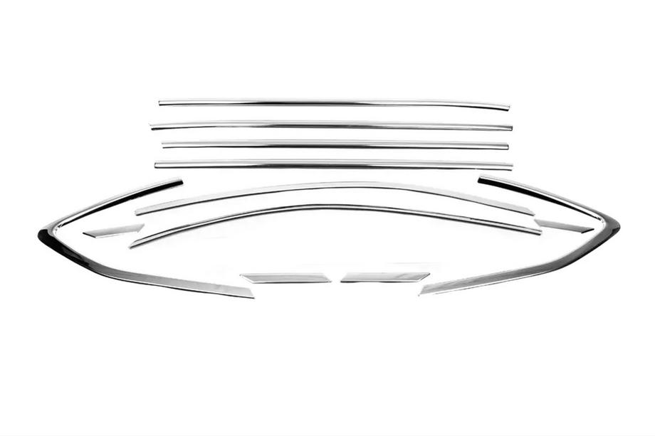 Hyundai Tucson TL 2016–2021 Complete raamomlijsting set (12 stuks, RVS) Image