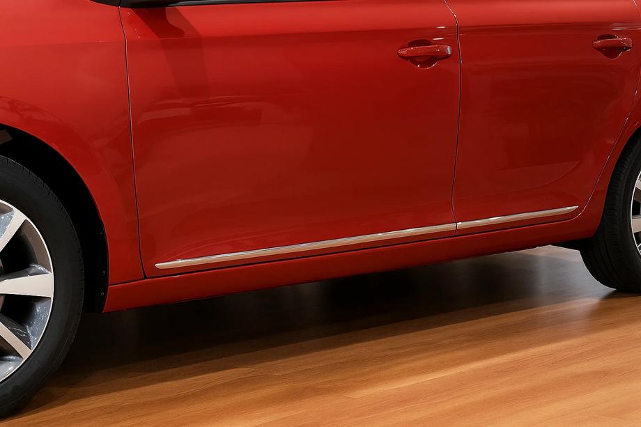 Hyundai I-20 2014–2020 Deurstrip (set van 4, RVS) Foto 1