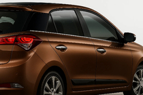 Hyundai I-20 2014–2020 Onderste raamglas sierlijsten (6-delig, RVS) foto 1