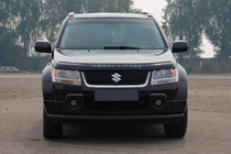 Suzuki Grand Vitara 2005–2017 Voorbumperbeschermbeugel ST008 Black (rvs) foto 2