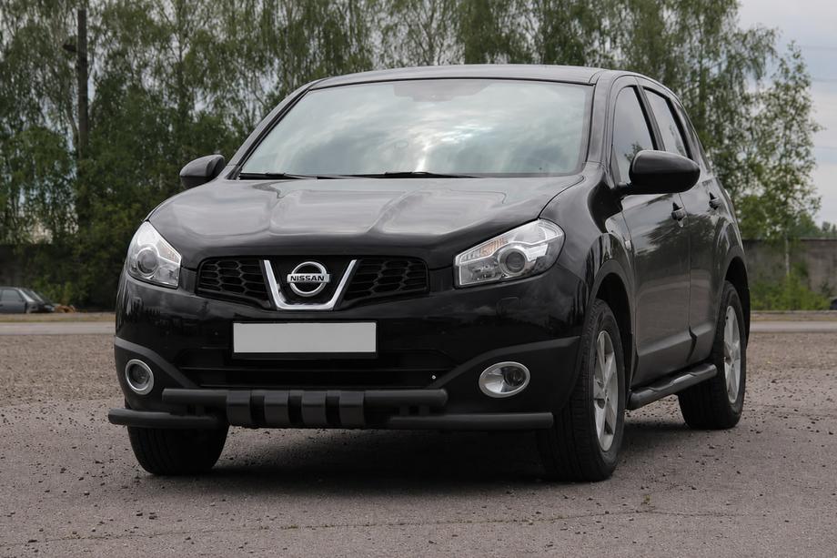 Nissan Qashqai 2010–2014 Voorbumperbeugel ST009-15 Black (RVS) Foto 1