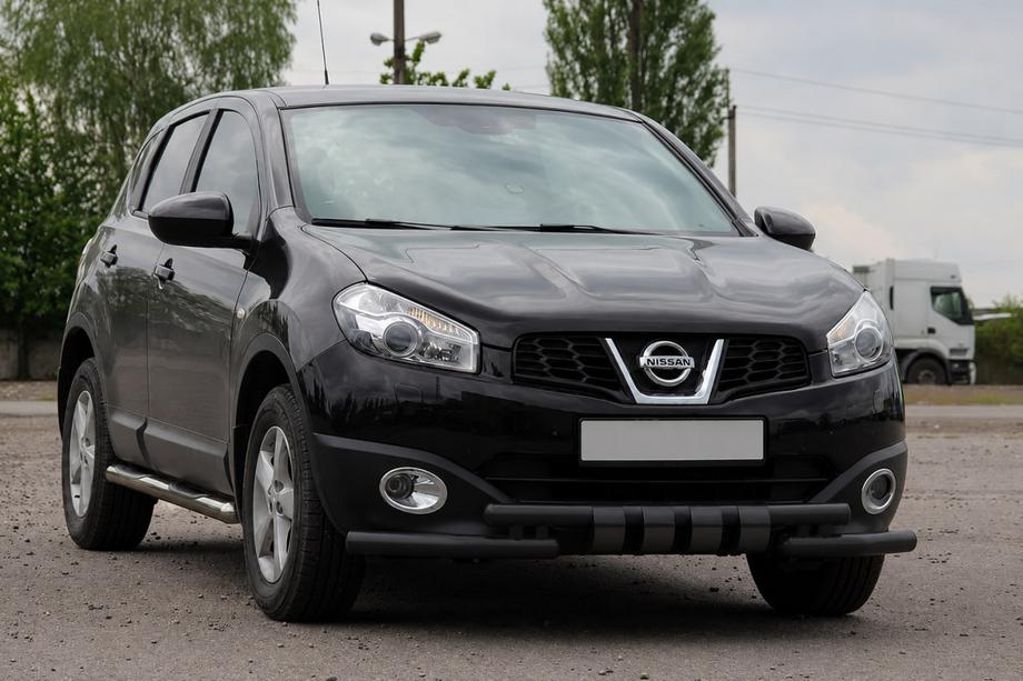Nissan Qashqai 2010–2014 Voorbumperbeugel ST009-15 Black (RVS) Foto 3