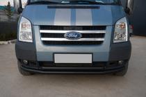 Ford Transit 2000–2014 Voorste bullbar ST014 Black (2006-2014, roestvrij staal) foto 2