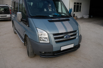 Ford Transit 2000–2014 Voorste bullbar ST014 Black (2006-2014, roestvrij staal) foto 3