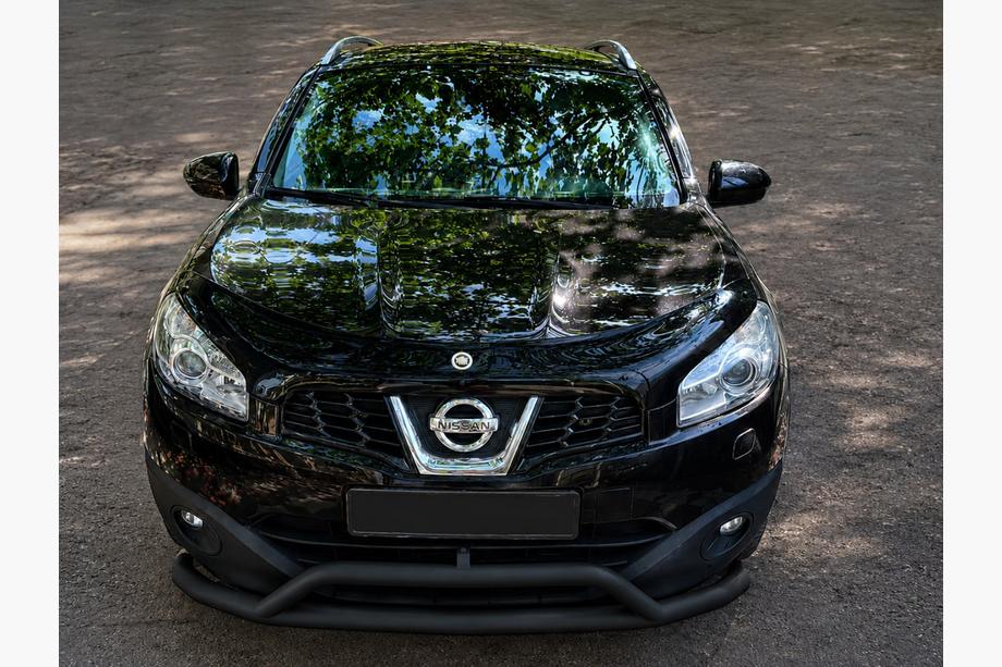Nissan Qashqai 2010–2014 Bullbar voorzijde Black (roestvrij staal) Image