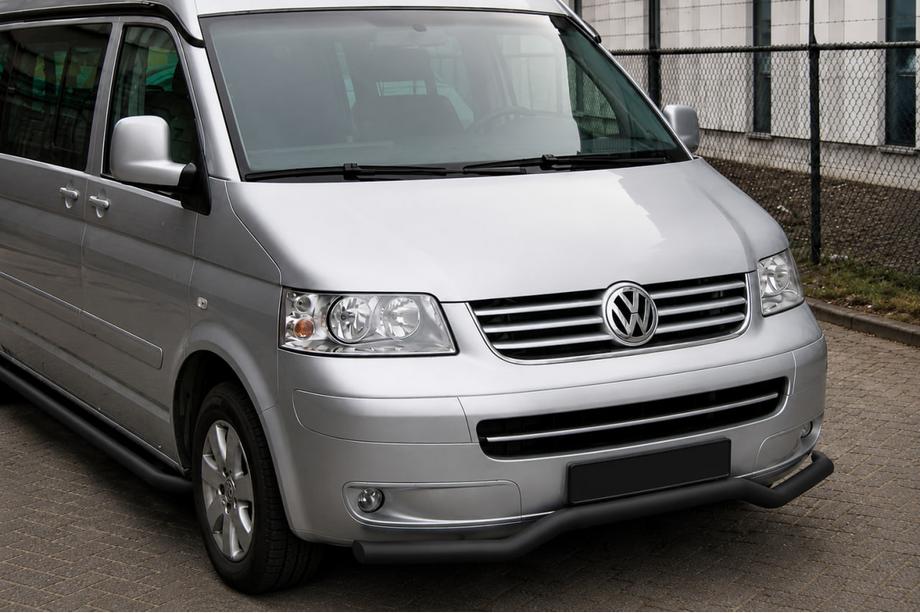 Volkswagen T5 Multivan 2003–2010 Voorbumperbeugel Wave Black (RVS) Image