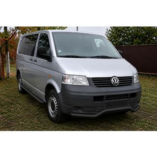 Voorbumperbeschermer Wave ST007 Black (RVS) Volkswagen T5 Transporter 2003–2010 foto 1