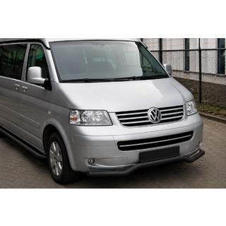 Voorbumperbeschermer Wave ST007 Black (RVS)