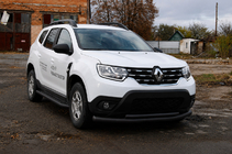 Dacia Duster 2018–2024 Frontbeschermbeugel F3-10 Black (RVS) foto 3