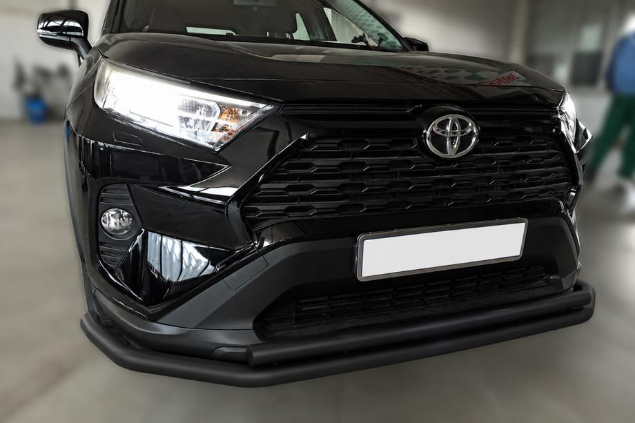 Toyota Rav 4 2019–2025 Frontbescherming F3-10 Black (RVS) Foto 1