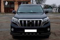 Toyota Land Cruiser Prado 150 2009–2023 Bullbar F3-31 Black (RVS) foto 2