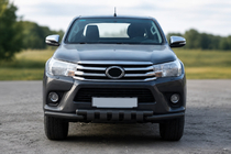 Toyota Hilux 2015– Bullbar vóór F3-34 Black (RVS) foto 1