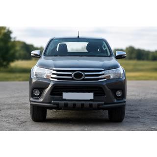 Bullbar vóór F3-34 Black (RVS) Toyota Hilux 2015– foto 1