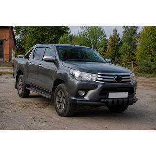 Bullbar vóór F3-34 Black (RVS) Toyota Hilux 2015– foto 2