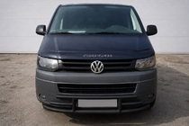 Volkswagen T5 2010–2015 Frontbescherming F3-42 Black (RVS) foto 1
