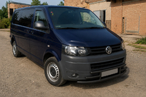 Volkswagen T5 2010–2015 Frontbescherming F3-42 Black (RVS) foto 3