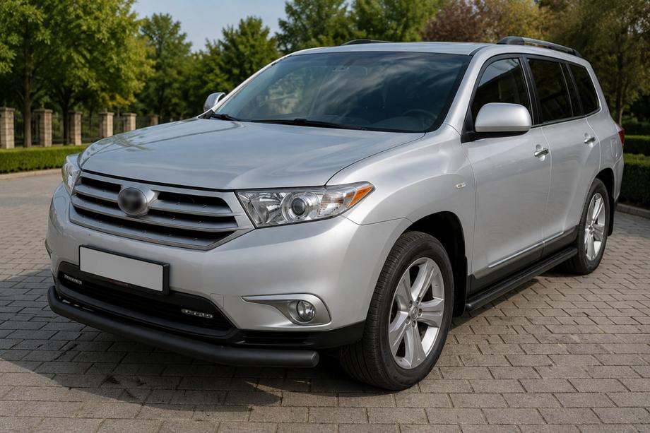 Toyota Highlander 2008–2013 Frontbeschermbeugel ST008 Black (2010-2013, roestvrij staal) Image