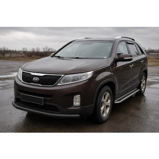 Frontbeschermbeugel ST008 Black (2013-2015, RVS) Kia Sorento II XM 2009–2014 foto 1