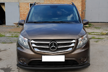 Mercedes Vito/V-klasse W447 2014– Bullbar ST008 Black (RVS) foto 1