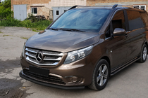 Mercedes Vito/V-klasse W447 2014– Bullbar ST008 Black (RVS) foto 2