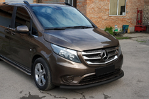 Mercedes Vito/V-klasse W447 2014– Bullbar ST008 Black (RVS) foto 3
