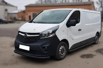 Fiat Talento 2016– Voorbumperbescherming ST008 Black (RVS) foto 2