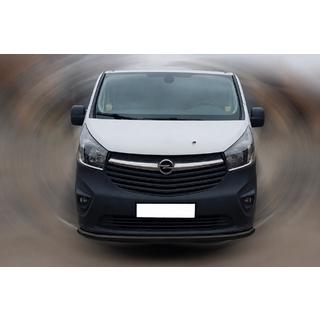 Voorbumperbescherming ST008 Black (RVS) Renault Trafic 2015– foto 1