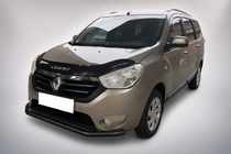 Renault Lodgy 2013–2022 Voorbumperbescherming ST008 Black (RVS) foto 3