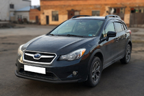 Subaru XV 2011–2017 Voorbumperbescherming ST008 Black (RVS) foto 3