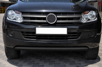 Volkswagen Amarok 2010–2022 Voorbumperbescherming ST008 Black (RVS) foto 3
