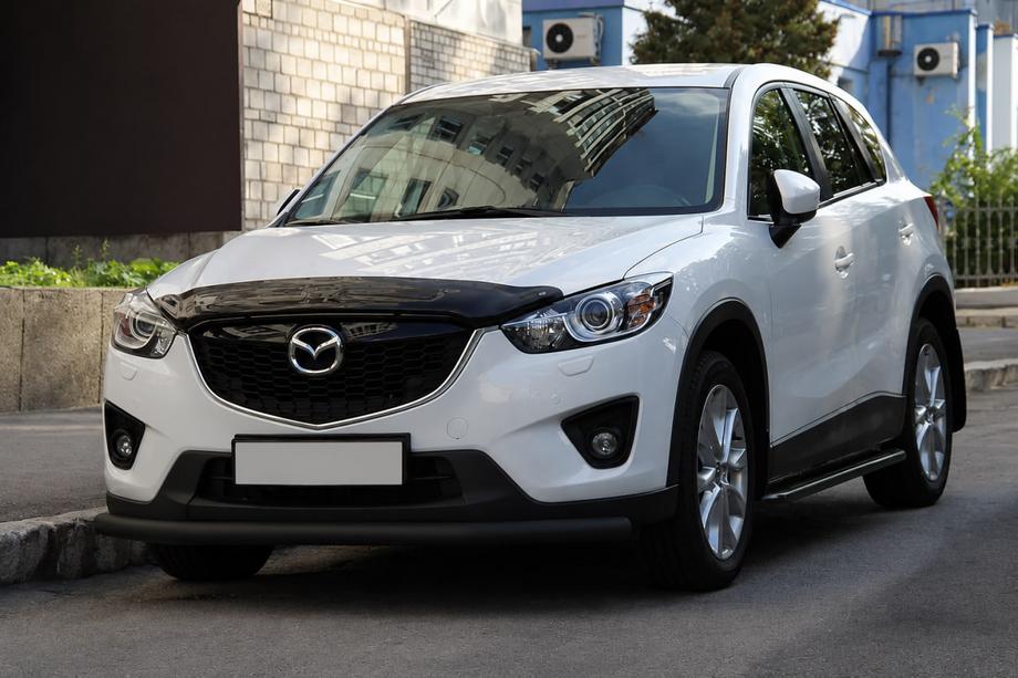 Mazda CX-3 2015– Voorbumperbescherming ST008 Black (RVS) Image