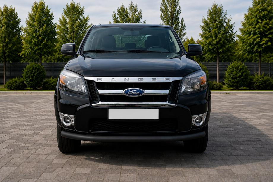 Ford Ranger 2007–2011 Voorbumperbescherming ST008 Black (RVS) Foto 2