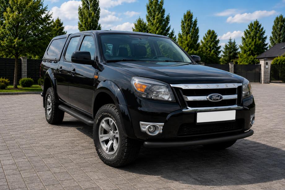 Ford Ranger 2007–2011 Voorbumperbescherming ST008 Black (RVS) Foto 3