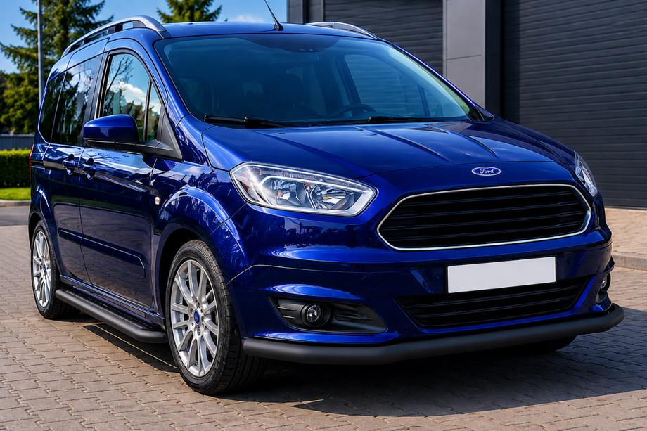 Ford Courier 2014–2023 Voorbumperbescherming ST008 Black (RVS) Image