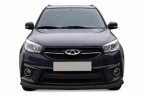 Chery Tiggo 3 2005– Voorbumperbescherming ST008 Black (RVS) foto 1